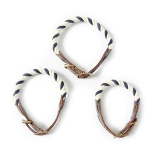 Collar de cuerda para perro Trendy Trendy Found, correa de cuero náutica para perro - Product Image 2