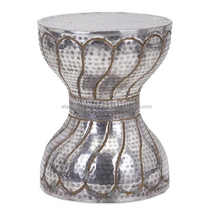Table basse élégante de tambour en métal pour des meubles de salon à la maison - Product Image 1