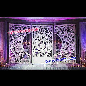 Indian Wedding Decoration Panels <b>Fiberglass</b> Lightweight Customized Design Stage Backdrop Frames Manufacturer - Product Image 1