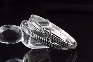 Shri Ashapura Jewels Simple Design 925 Sterling <b>Silver</b> Plain Bohemia Christian Bangles Third Party Certified Fine Jewelry - Product Image 4