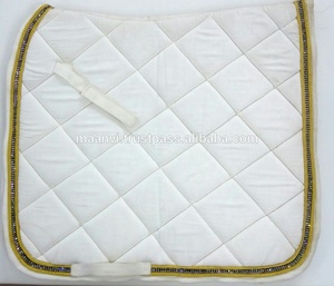 Fabricant Vente en gros Tapis de selle de cheval en coton de dressage avec cordon de mode Tapis de selle de cheval les plus vendus Doublure en tissu - Product Image 2