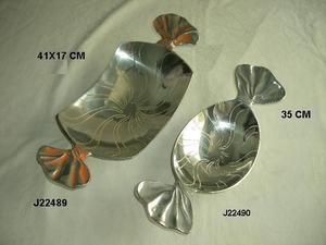 Tazón para servir en forma de caramelo de aluminio fundido de alta calidad con esmalte para decoración del hogar artesanías de Metal hechas a mano - Product Image 5