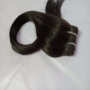 Extensiones de cabello humano virgen Remy indio doble dibujado cutícula alineada en color natural cabello amigable con bricolaje sin procesar - Product Image 2