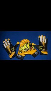 Gants de récepteur de football américain pour jeunes sur mesure uniformes de sublimation poignées en cuir légères et respirantes personnalisables - Product Image 4