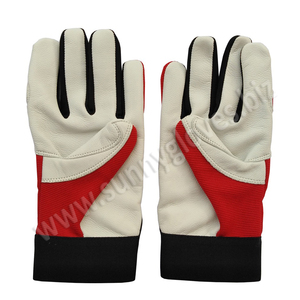 2023 Durable Goat Leather Mechanic Work <b>Gloves</b> Anti-Cut and Anti-Impact Assembly Features - Product Image 2