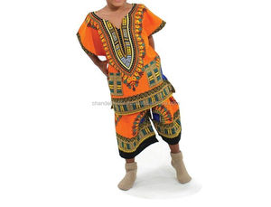 Dashiki africain pour enfants, costume traditionnel pour enfants, dashiki pour garçons et filles, poncho mexicain, chemise et short hippie, taille S M L - Product Image 6