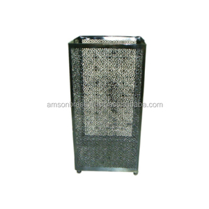 Ensemble de 4 bougeoirs en verre votif avec plateau Bougeoir décoratif en fer métallique Design unique en métal Bougie votive - Product Image 4