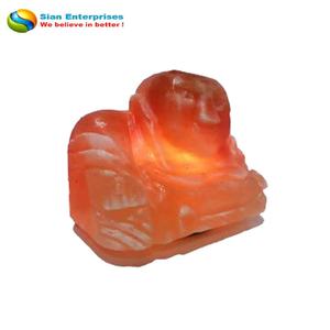 Lampe au sel de l'Himalaya Logo personnalisé Impression Technique sculptée Cadeau d'affaires de style bouddhiste Feng Shui écologique-Sian Enterprises - Product Image 2