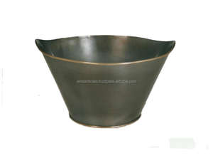 Maceta de suelo de Metal de cobre macetas de Metal de interior grandes hechas a mano para decoración de Hotel Flor de sala de estar - Product Image 6