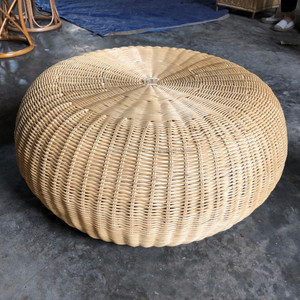 Atacado eco friendly rodada tecido rattan ottoman do vietnã melhor fornecedor contato conosco para o melhor preço - Product Image 2