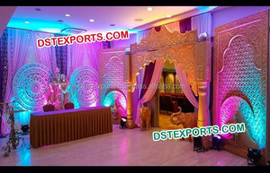 Porte d'entrée de réception de mariage et décor d'allée Porte d'entrée de mariage Piliers romains blancs Piliers romains décoratifs FRP Piliers romains de mariage - Product Image 4