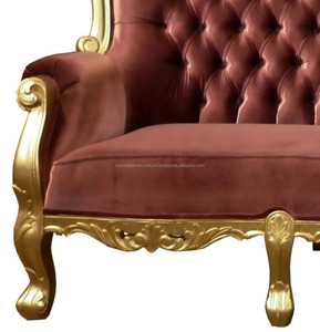 Romawi Larry ชุดโซฟา3ที่นั่ง,สำหรับห้องนั่งเล่นเฟอร์นิเจอร์ผลิตจากไม้มะฮอกกานีโบราณสไตล์อินโดนีเซีย - Product Image 5