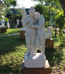 Estatua de Ángel de amor de mármol | Famosa estatua de Cupido y Psique DSF-CD16 - Product Image 1