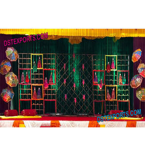 Bougie murale de réception en métal pour fête de mariage, magnifique décor moderne, pièces - Product Image 1