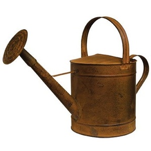 DECOR RUSTIC GALVANIZED WATER CAN IRON HOME & GARDEN GALVANIZED RUSTIC WATER CAN GARDEN DECOR METAL WATER CAN - Product Image 2