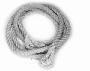 Cordon en coton polyester blanc, cordon textile pour la navigation, pour divers usages - Product Image 2