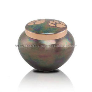 Metal Blue Paw American Style Pet Cremation <b>Urn</b> by Brassworld India Premium Funeral Supplies - Product Image 5