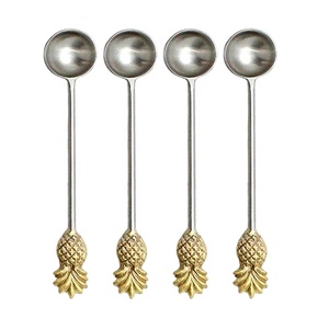 Novelty Measuring Spoon Embossed Brass Soda <b>Bar</b> Spoon Embossed Ribbed Handmade Handle Ice Cream Shape Design <b>End</b> Handle - Product Image 6