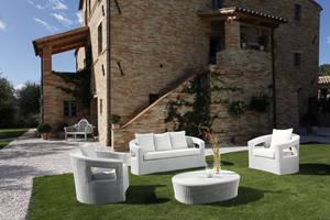 ชุดโซฟาหวายโพลีสวนกลางแจ้ง - Product Image 5