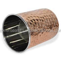 Vaso de cobre puro, artículos de bebida de vidrio, barra y accesorio de cocina - Product Image 2