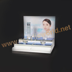 ที่กำหนดเองอะคริลิแสดงป๊อปเครื่องสำอางใบหน้าครีมโลชั่นขวดยืนแสดง - Product Image 3