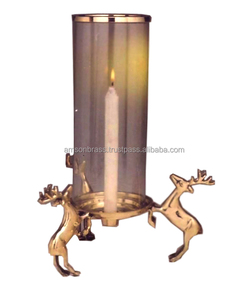 เชิงเทียนแก้วปรอทตกแต่งรูปกวางเรนเดียร์คริสต์มาส - Product Image 3