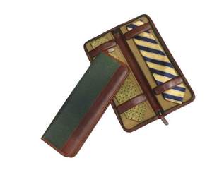 Premium Quality <b>Brown</b> Leather Travel <b>Tie</b> Case Special Purpose Bags & Cases - Product Image 1