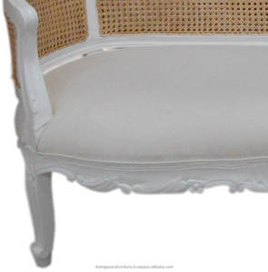 Meubles indonésien en rotin acajou, Chaise de salon, mobilier en acajou - Product Image 4