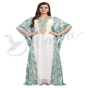 Vestido maxi abaya estilo Dubai caftán marroquí farsha Jalabiya - Product Image 1