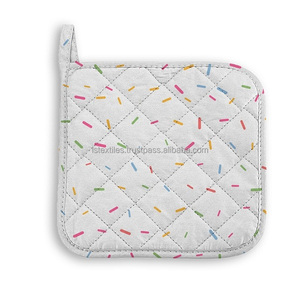 Gants de cuisine et maniques en twill 100 % coton de luxe, résistants à la chaleur, lavables au lave-vaisselle, personnalisables - Product Image 6