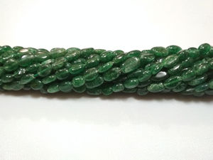 Collar de piedra de cuentas ovaladas de Aventurina verde oscuro de alta calidad, abalorios de cristal para hacer joyas, collar de mujer, mayorista - Product Image 2