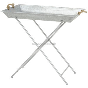 โต๊ะข้างถาดชุบสังกะสีสี่เหลี่ยม - Product Image 2