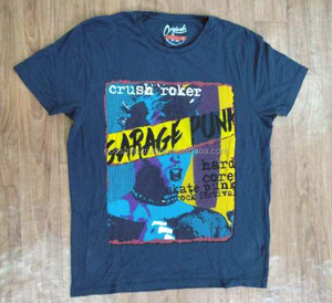 Camiseta de cuello redondo para hombre Tallas grandes Venta al por mayor Barato pigmento de lujo Imprimir Tri-mezcla de bambú de punto Compras en línea Tirupur India - Product Image 6