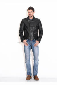 Chaqueta de Cuero Genuino Negra Pura de Piel de Vaca para Motociclistas, Chaqueta Personalizada de Moda para Motociclistas - Product Image 6