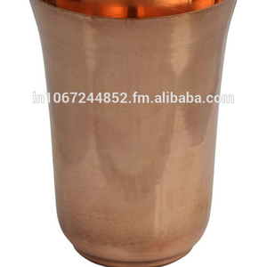 Elegante vaso de cobre puro de 14 Oz y 16 oz, vasos de vidrio de uso diario - Product Image 2