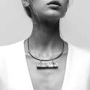 Collar de rodio negro venta al por mayor de fábrica de accesorios para mujer - Product Image 2