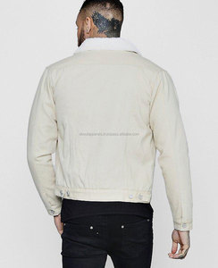 Chaquetas Vaqueras de Mezclilla para Hombre, Estilo Nuevo, Personalizadas, al por Mayor, Económicas, con Cuello de Piel, Fabricantes - Product Image 2