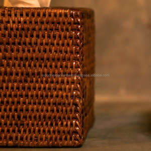 Caja de soporte de tejido hecha de ratán, venta al por mayor, en todas las formas - Product Image 5