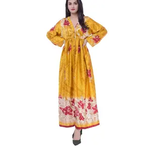 Manufacturer Of A Recycled Women's Wear Indian Sari Silk Dress