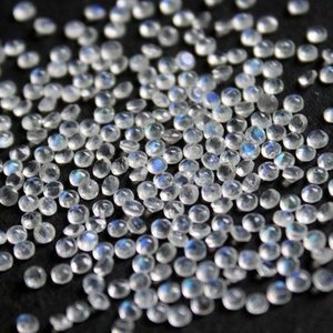 2.25 มม.สีรุ้งธรรมชาติMoonstoneหินเหลี่ยมเพชรพลอยทรงกลมหลวมปรับเทียบร้านค้าส่งตอนนี้ในราคาโรงงานออนไลน์ - Product Image 1