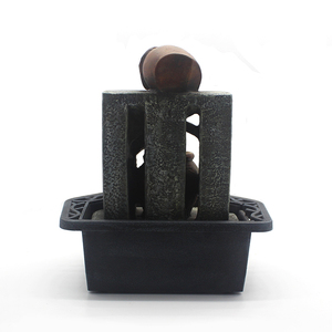 <span class=keywords><strong>Fontaine</strong></span> en résine faite à la main-Caractéristique d'eau intérieure/extérieure-Décor <span class=keywords><strong>zen</strong></span> relaxant avec lumières LED <span class=keywords><strong>Petite</strong></span> <span class=keywords><strong>fontaine</strong></span> en résine personnalisée - Product Image 4