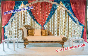 Paredes Metálicas para Velas de Escenario de Boda, Marcos Metálicos para Paredes Traseras de Velas, Nueva Tendencia en Marcos Traseros para Escenarios de Boda, Set de Decoración para Bodas, EE. UU. - Product Image 4