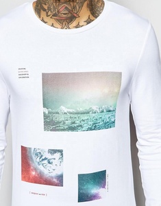 100% coton hommes à manches longues t-shirts régulier ajusté numérique imprimé grande taille BD vêtements de haute qualité respirant vêtements - Product Image 3