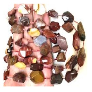 High Quality Mookaite jasper Nugget Faceted Drilled Faceted Gemstone Full Strand Natural <b>Crystal</b> <b>Healing</b> <b>Necklace</b> Wholesaler - Product Image 2