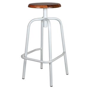 Nouveau modèle Tabouret de bar industriel en cuir et fer - Product Image 5