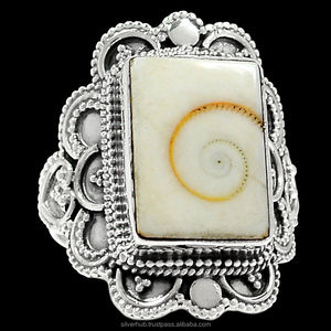 925 argent Sterling massif Shiva Eye anneau pierres précieuses bijoux saint valentin cadeau pour les femmes à la main anneaux semi-précieux bijoux fins - Product Image 1