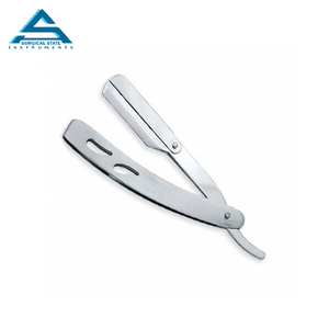 Maquinilla de afeitar plegable de acero inoxidable de alta calidad 50g servicio recto maquinilla de afeitar de peluquero - Product Image 1