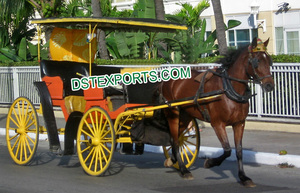 Chariots de mariage en forme de cheval tiré en anglais, landau de fabrication, Style Hollywood, landau victorien, pour mariage indien, Royal et victorien - Product Image 5