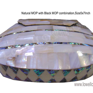 Pearl Mother Bag Vintage Evening Purse Clutch <b>White</b> - Product Image 3