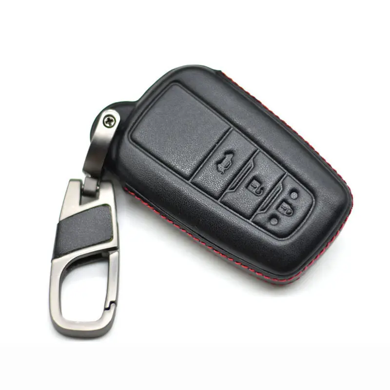 Vỏ Bọc Chìa Khóa Xe Hơi Bằng Da Cho Toyota Camry 2012 2.5V 2.5G 2.5S 3 Nút Smart Remote Fob Cover Keychain Túi Bảo Vệ Phụ Kiện Ô Tô